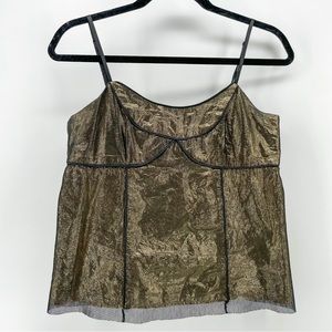 Marc Jacobs Black/Gold Mesh Tank Top 4